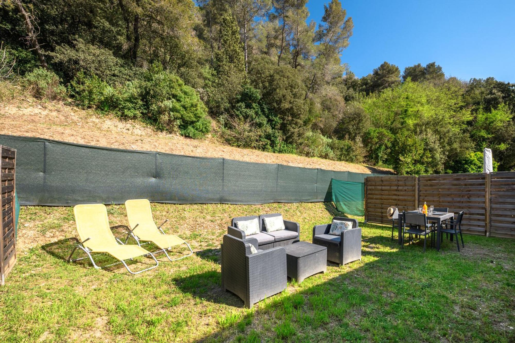 Cosy & Chill Appartements - 10 Min De La Mer - Jardin, Netflix, Terrasse, Fibre & Parking Cagnes-sur-Mer Luaran gambar