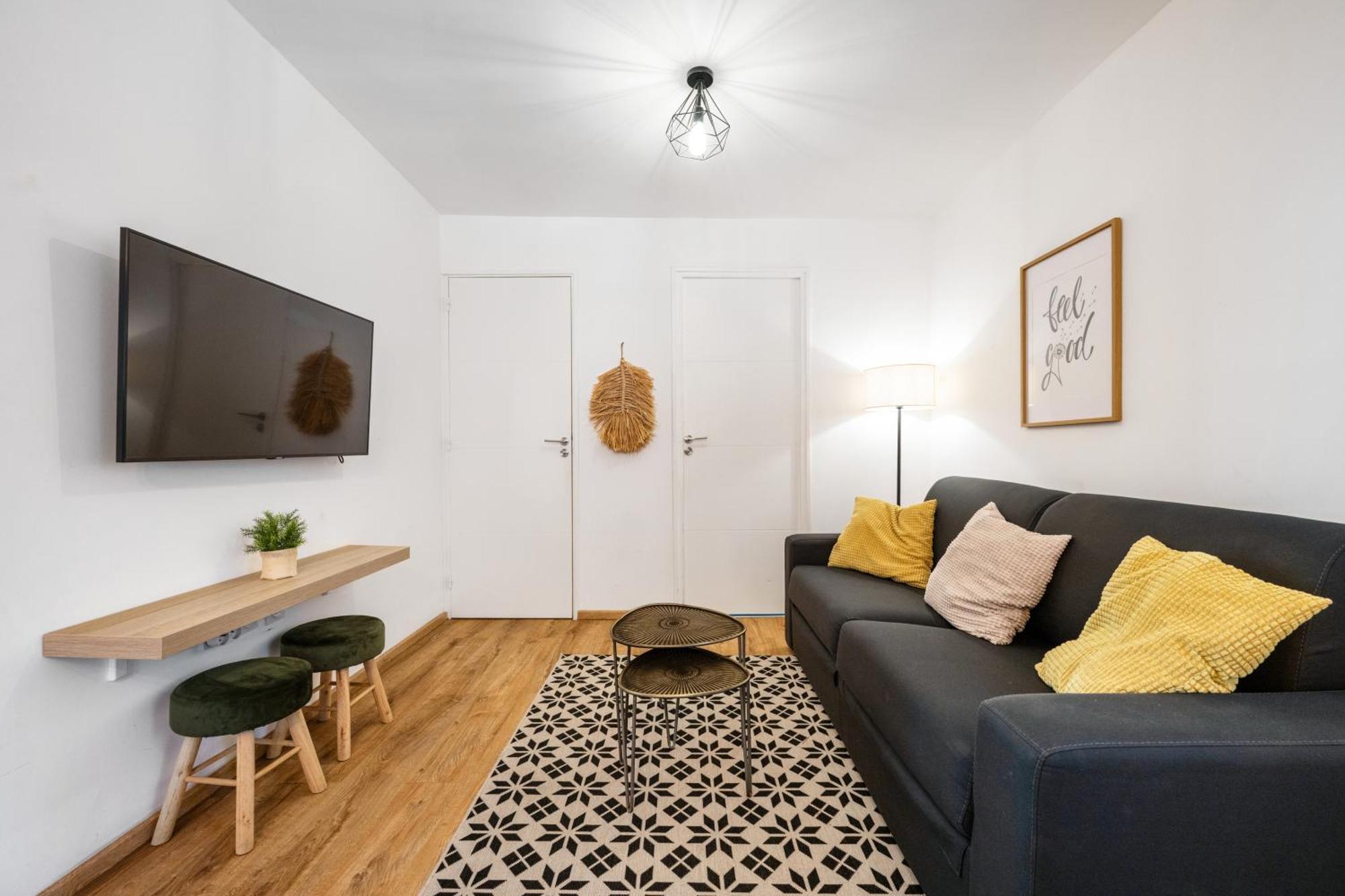 Cosy & Chill Appartements - 10 Min De La Mer - Jardin, Netflix, Terrasse, Fibre & Parking Cagnes-sur-Mer Luaran gambar